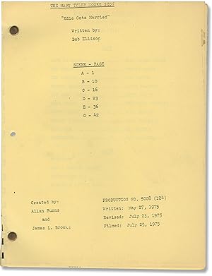 The Mary Tyler Moore Show: Edie Gets Married (Original post-production script for the 1975 televi...