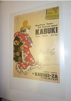 Magnificent Theater with Universal Appeal. Kabuki. First edition of the poster.