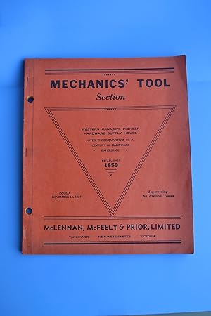 McLennan, McFeely & Prior | Mechanics' Tool Section | November 1st, 1937