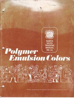 Polymer Emulsion Colors: NAMTA Sales Training Manual No. 12