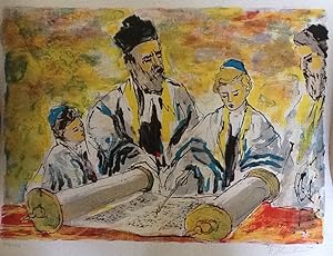 "BAR MITZVAH" Original Lithograph pencil signed,titled, numbered
