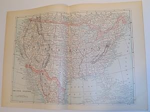 Map of the United States Circa 1902