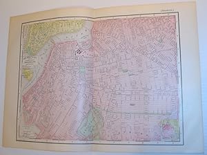 Rand, McNally & Co.'s 1895 Colour Map of Brooklyn, New York