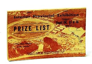 Interior Provincial Exhibition Prize List, Armstrong, B.C., Sept. 14, 15, & 16, 1961