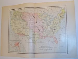 Colour Map Showing the Territorial Growth of the United States 1770-1887