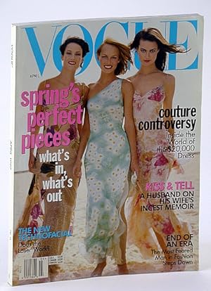 Vogue (US) Magazine, April (Apr.) 1997 - Couture Controversy