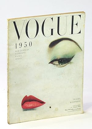 Vogue Magazine [USA], January [Jan.] 1950 - Original Erwin Blumenfeld "Doe Eye" Cover Featuring J...