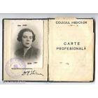 1942 Royal Medical College of Romania License to Practice Medicine for a Woman