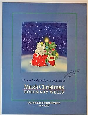 Max's Christmas - Hooray for Max's Picture Book Debut ! (Publisher's Promotional Poster)