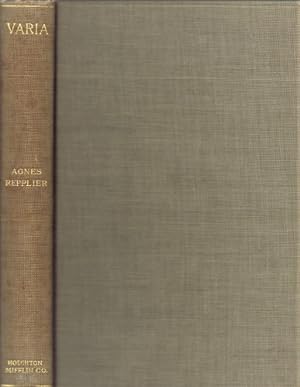 Varia: A Collection of Essays by Agnes Repplier