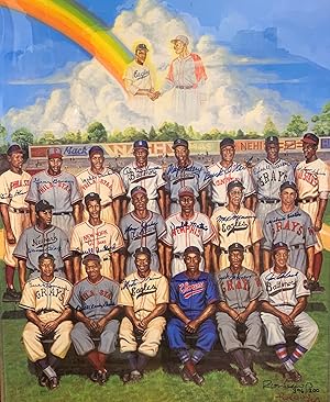Signed Negro League Tribute to Leon Day Poster