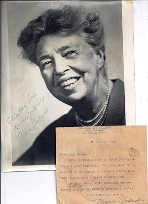 SIGNED PHOTOGRAPH with TYPED LETTER SIGNED