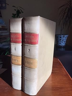 Ontario Law Reports (1904), Vol 7 and Vol 8