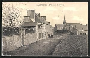 Carte postale Caouennec, L`Entrée du Bourg