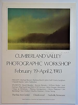 Cumberland Valley Photographic Workshop February 19 - April 2, 1983 (Exhibition Poster)