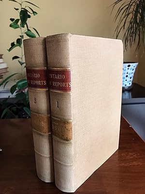 Ontario Law Reports, 1901. Complete Vol 1 and Vol 2