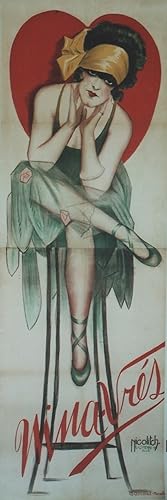 "NINA-VRÉS" Affiche originale entoilée / Litho Obrad NICOLITCH / IMP. CENTRALE Marseille (1928)