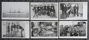 U.S. FLAGSHIP "OLYMPIA" - 9 POST CARDS + 1 "DES MOINES" + 1 "CLEVELAND". PRE-FIRST WORLD WAR. 11 ...