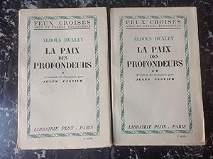 La PAIX des PROFONDEURS . Complet en deux volumes .