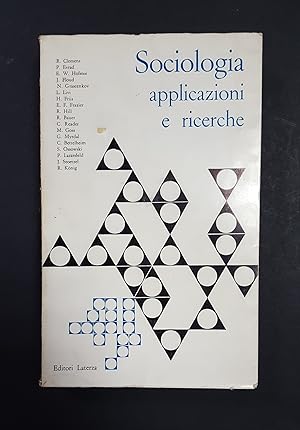 AA. VV. Sociologia applicazioni e ricerche. Laterza. 1959