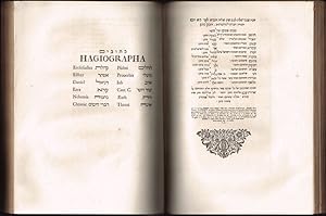 ['Esrim ve-'arba' sifre ha-kodesh Sive Biblia Hebraica: Ex Aliqvot Manvscriptis Et Complvribvs Im...