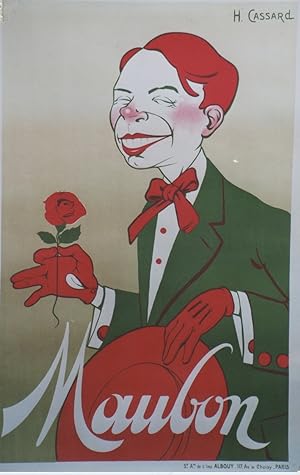 "Louis MAUBON" Affiche originale entoilée / Litho H. CASSARD / Imp. ALBOUY Paris (années 20)
