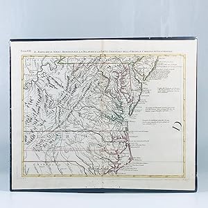1779 Revolutionary War Map of Maryland, Virginia & Delaware