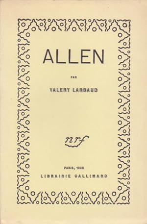Allen. Edition originale.
