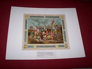 DEFENSE OF FORT MOULTRIE [Matted Chromolithograph] Extracted from Pictures and Stories from Ameri...
