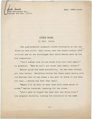Little Shoes (Original manuscript for the 1951 short story)