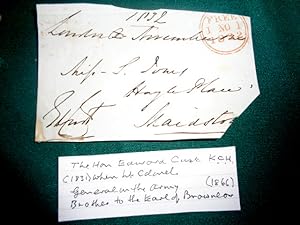 Signature on piece Nov 1st 1832, "Free front" cover sent from London to Maidstone