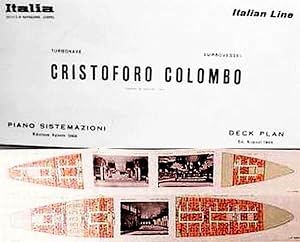 Italian Line / Turbovessel / Cristoforo Colombo / Deck Plan / Ed. August 1965