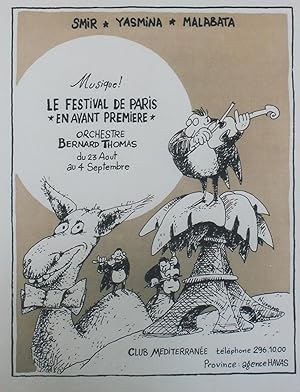 "FESTIVAL DE PARIS EN AVANT PREMIÈRE" ORCHESTRE BERNARD THOMAS à SMIR, YASMINA, MALABATA / Sérigr...