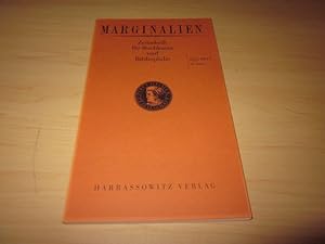 Marginalien. Zeitschrift für Buchkunst und Bibliophilie. 155. Heft (3, 1999)