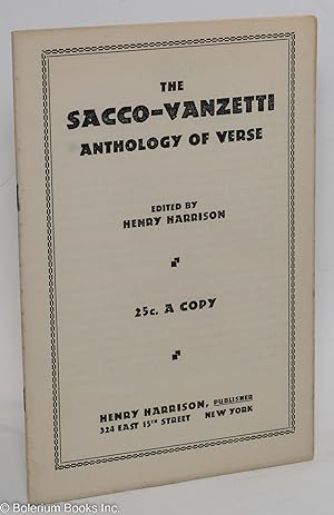 The Sacco-Vanzetti anthology of verse