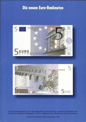 Ansichtskarte / Postkarte Die neuen Euro Banknoten, 5 Euro, Geldscheine