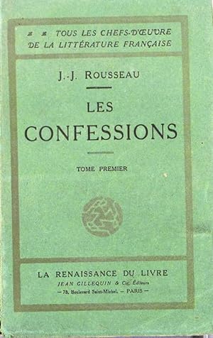 Les confessions. Tome premier seul. Vers 1930.