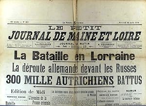 La bataille en Lorraine La déroute allemande devant les Russes 26 août 1914.