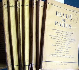 La revue de Paris. Année 1950 complète. 57e année. Mensuel, de janvier à décembre 1950.