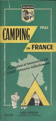 Camping en France. Situation et ressources de 1000 terrains sélectionnés.