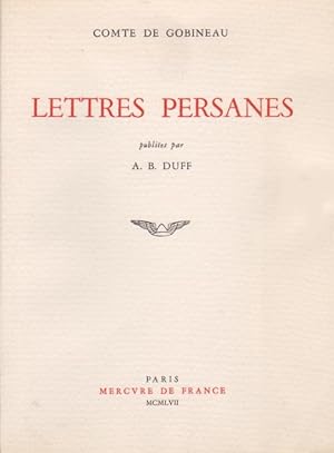 Lettres Persanes. Edition originale.