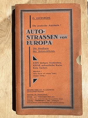 Auto-Strassen von Europa. Die Idealkarte des Automobilisten.