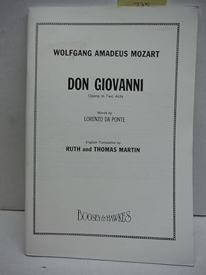 Don Giovanni Opera in Two Acts