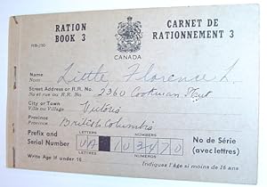 Ration Book 3 / Carnet De Rationnement 3: World War II Canadian Food Ration Book