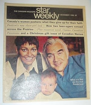 Star Weekly - The Canadian Magazine: December 7, 1968 *LORNE GREENE FAMILY COVER PHOTO*