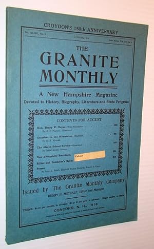 The Granite Monthly - A New Hampshire Magazine - August 1916: Hon. Henry W. Keyes
