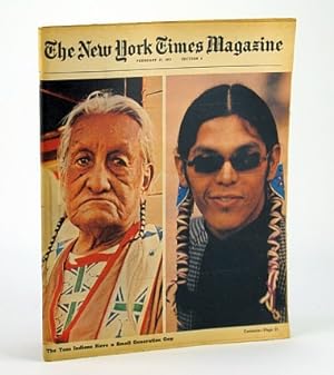 The New York Times Magazine, February (Feb.) 21, 1971 - Taos Indian Cover Photo / Singer James Ta...