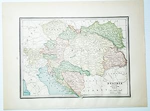 1889 Color Map of Austria