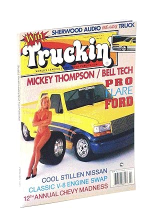 Truckin' Magazine, February [Feb.] 1993: Cover Photo of Mickey Thompson / Bell Tech Pro-Flare For...
