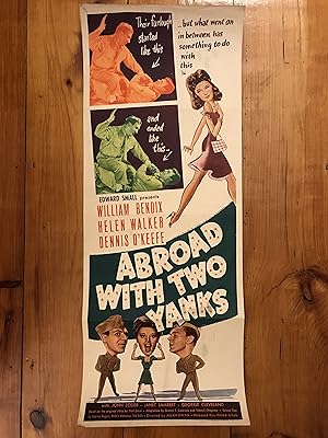 Abroad with Two Yanks Insert 1944 William Bendix, Helen Walker